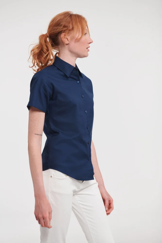 Oxford Bluse kurzarm