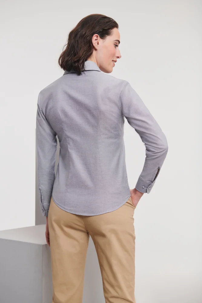 Oxford Bluse langarm
