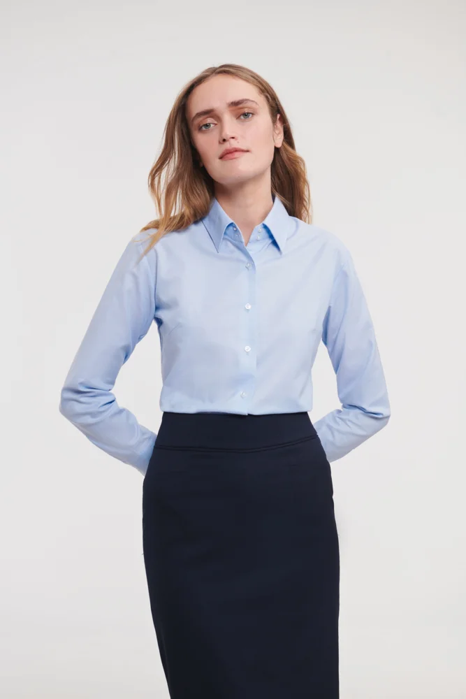 Oxford Bluse langarm