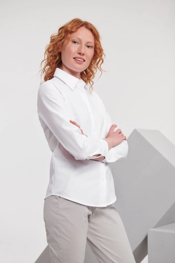 Oxford Bluse langarm