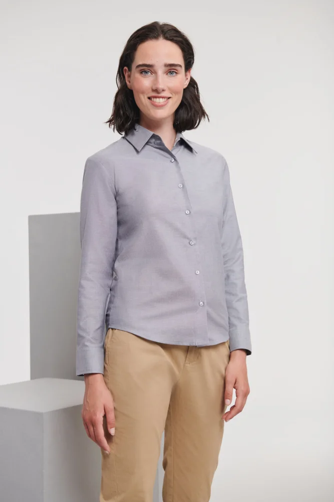 Oxford Bluse langarm