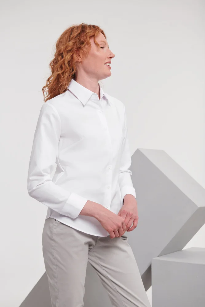 Oxford Bluse langarm