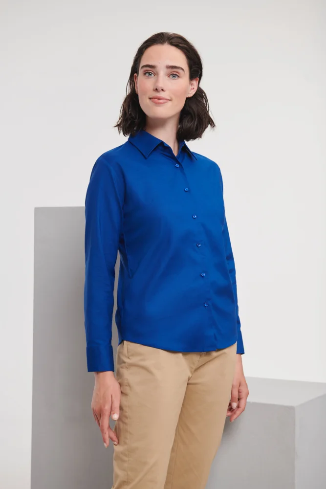 Oxford Bluse langarm