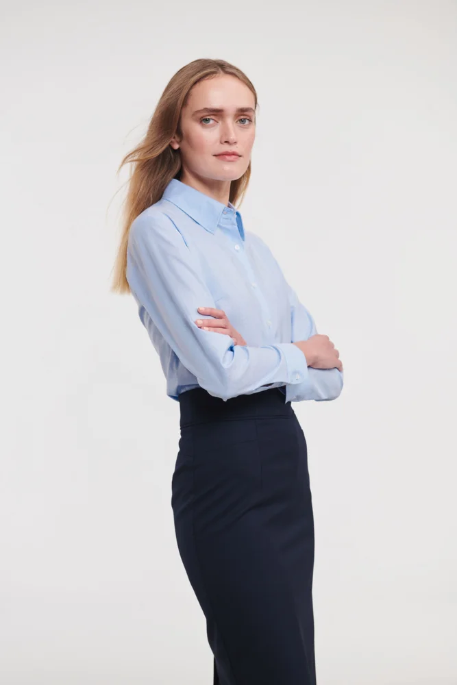 Oxford Bluse langarm