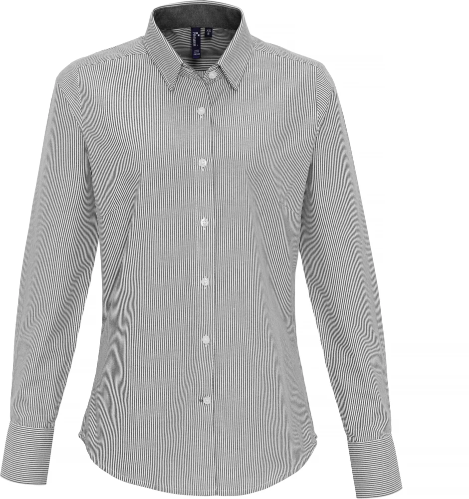 Oxford Striped Blouse long-sleeve