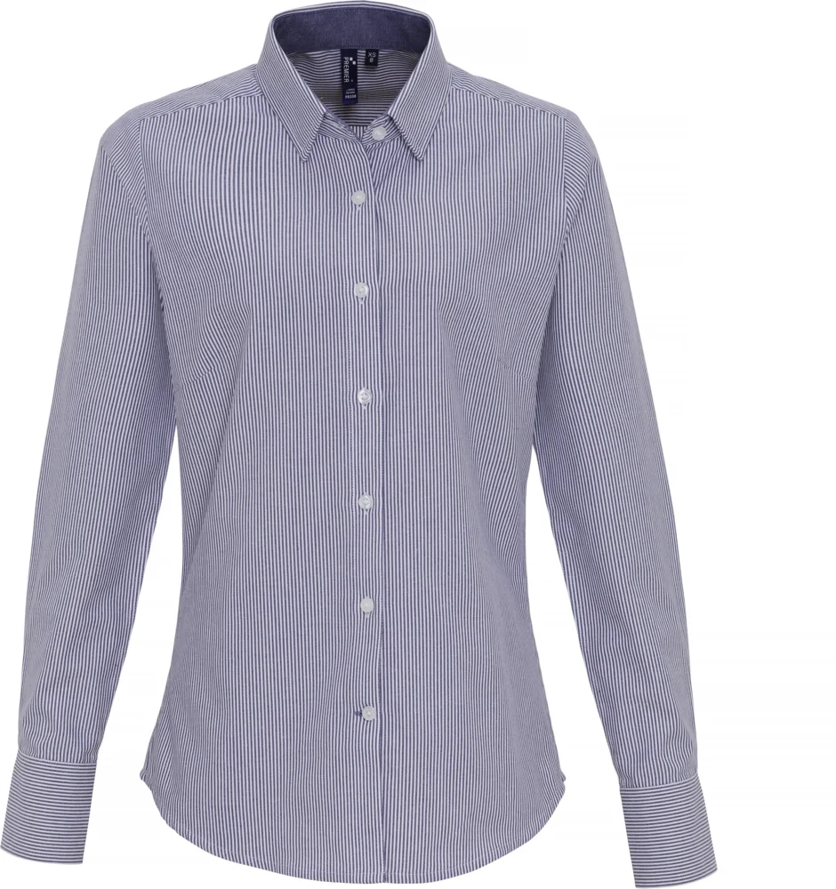 Oxford Striped Blouse long-sleeve