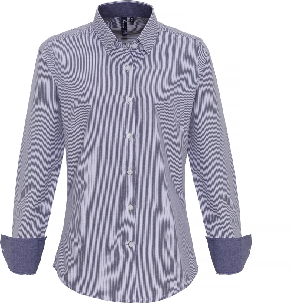 Oxford Striped Blouse long-sleeve