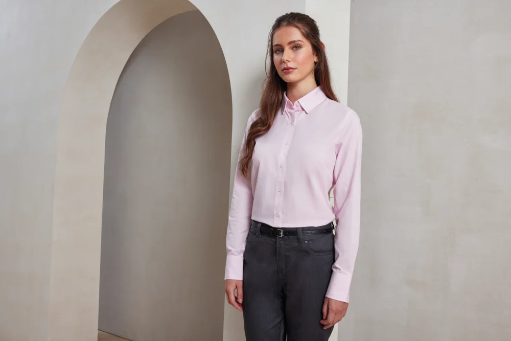 Oxford Striped Blouse long-sleeve