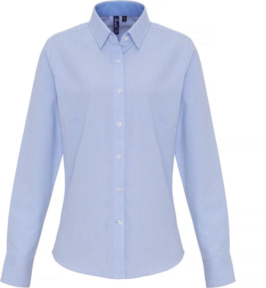 Oxford Striped Blouse long-sleeve