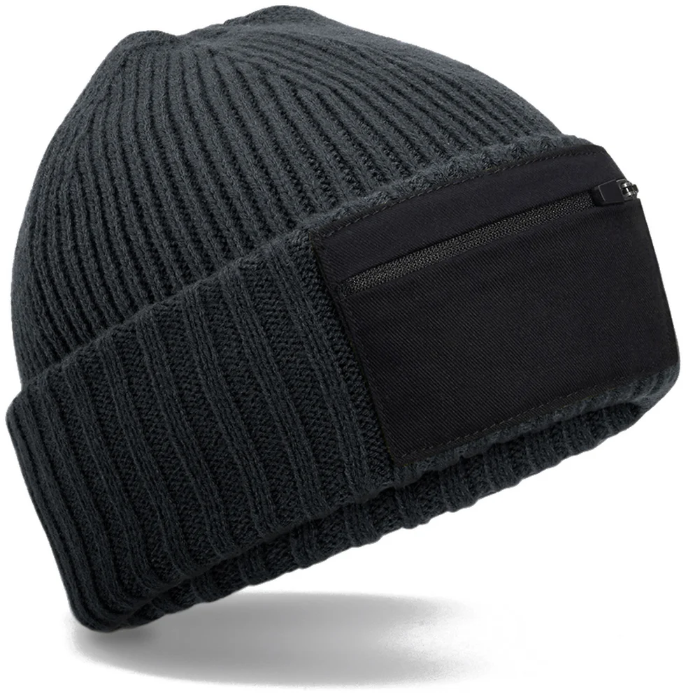 Patch Beanie mit Zip