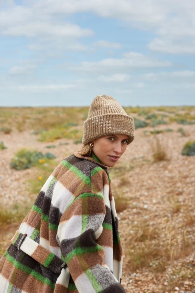 Patch Strickmütze "Chunky Knit"