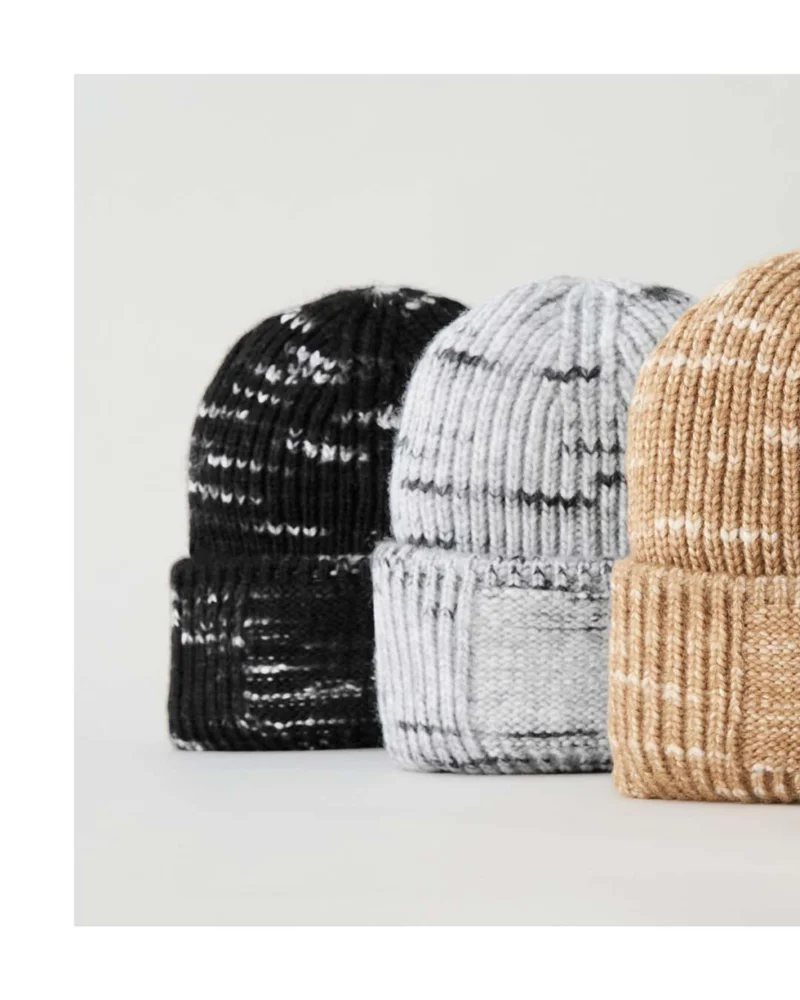 Patch Strickmütze "Chunky Knit"