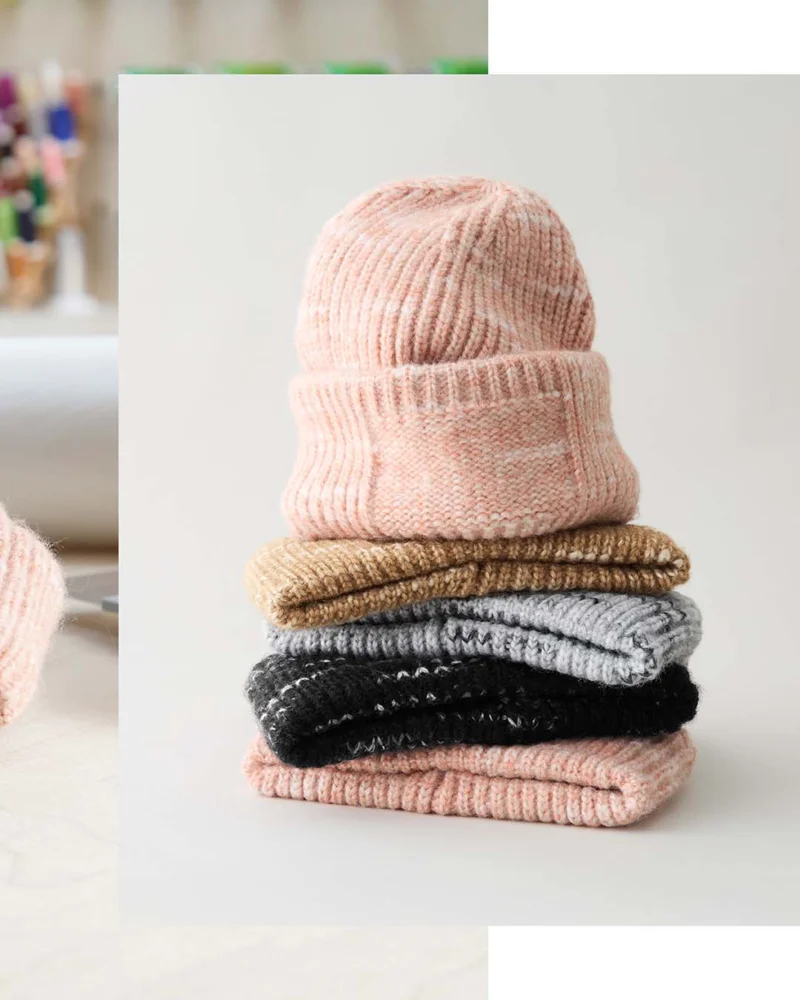 Patch Strickmütze "Chunky Knit"