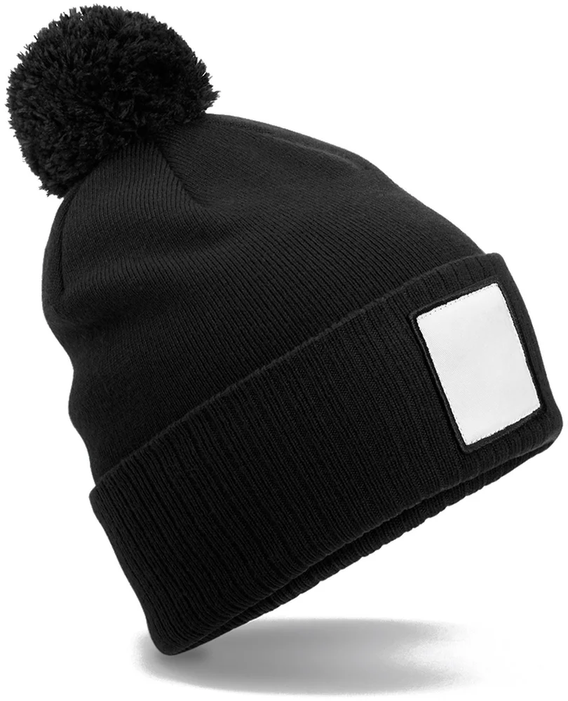 Patch Strickmütze "Pompon"