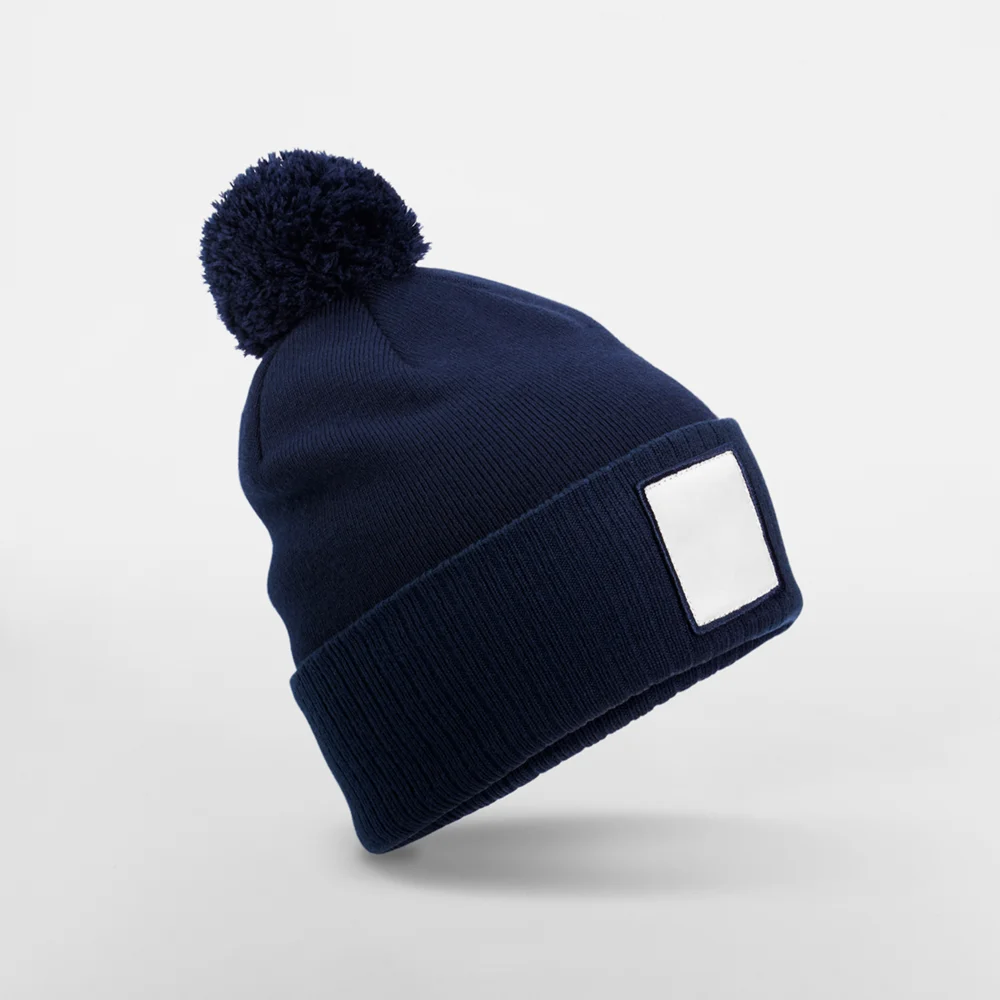 Patch Strickmütze "Pompon"