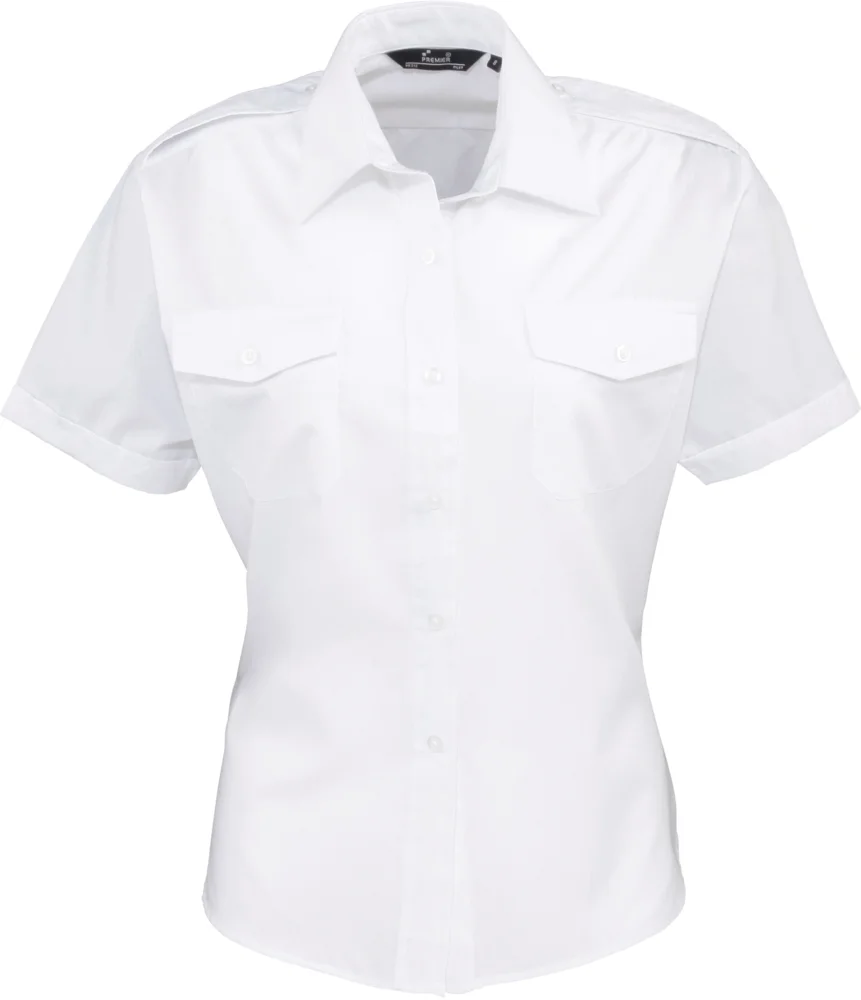 Piloten Bluse kurzarm