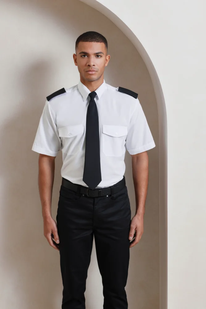 Piloten Hemd kurzarm