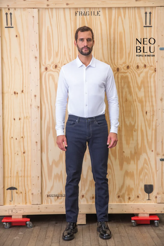 Piqué Hemd langarm