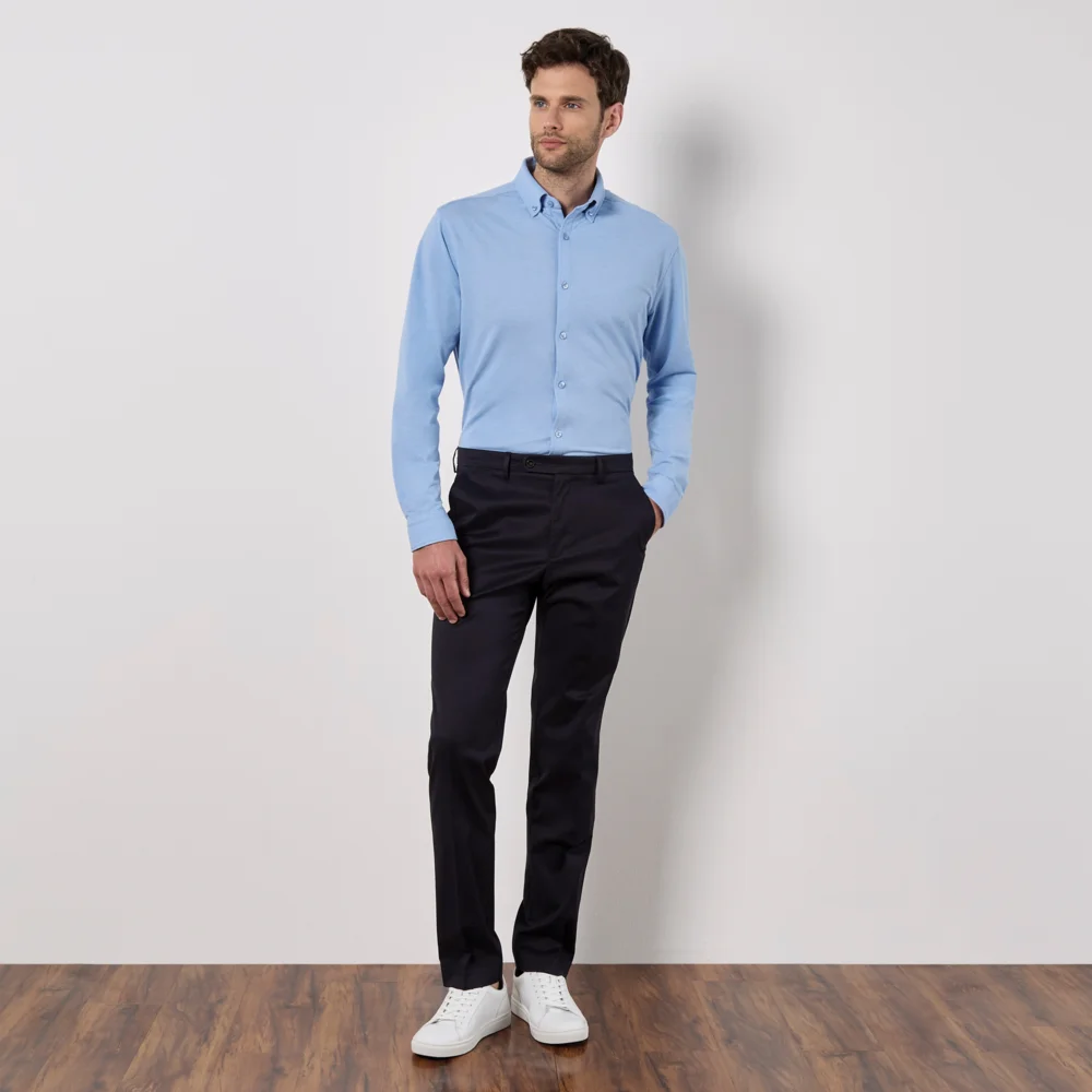 Piqué Hemd langarm "Superwash"