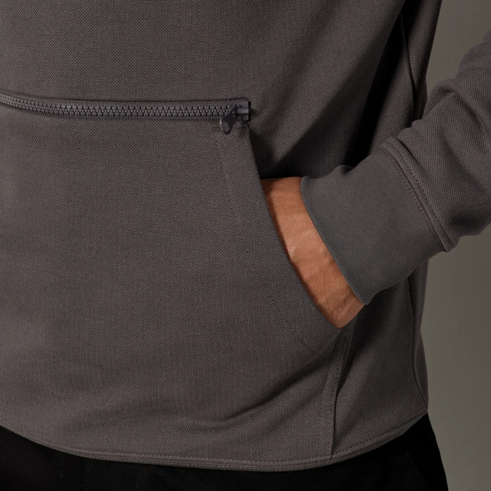 Piqué Kapuzen Sweater