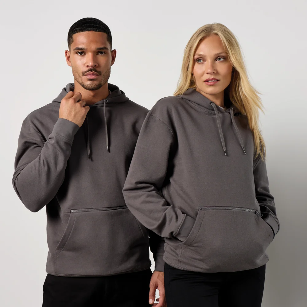 Piqué Kapuzen Sweater