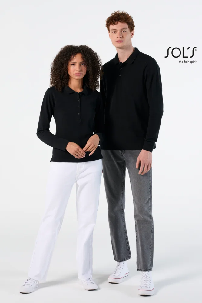 Piqué Polo langarm