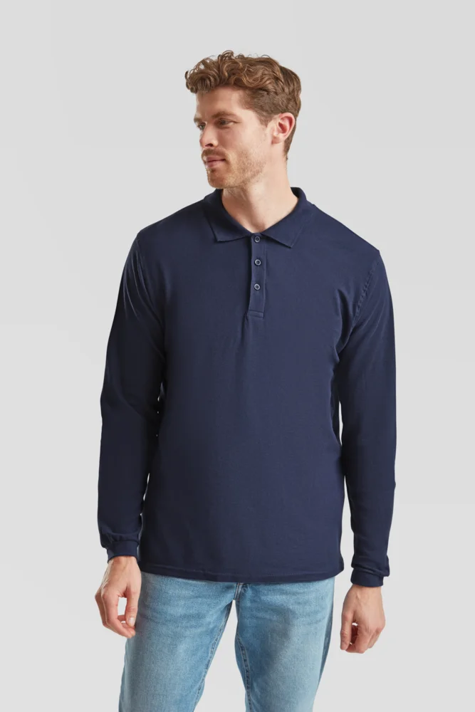 Piqué Polo langarm