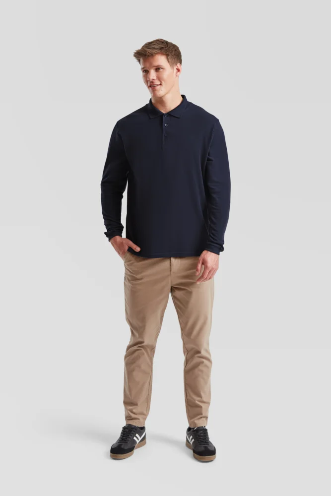 Piqué Polo langarm