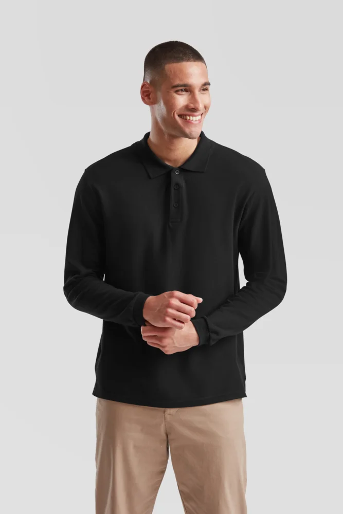 Piqué Polo langarm