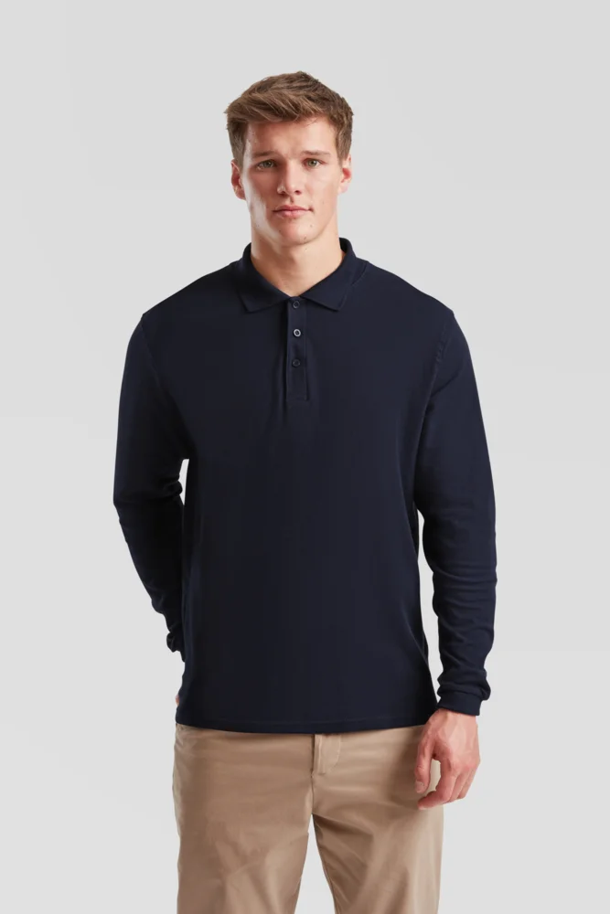 Piqué Polo langarm
