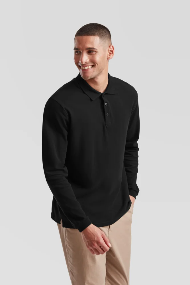 Piqué Polo langarm