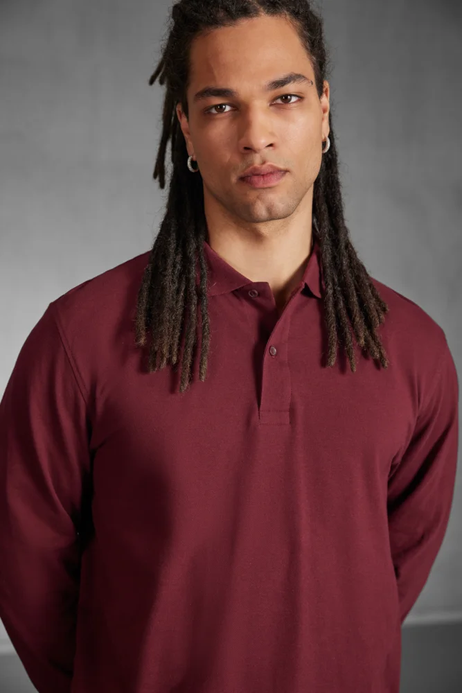 Piqué Polo langarm