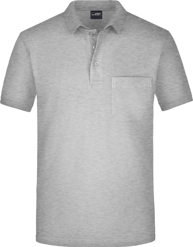 Piqué Polo mit Brusttasche