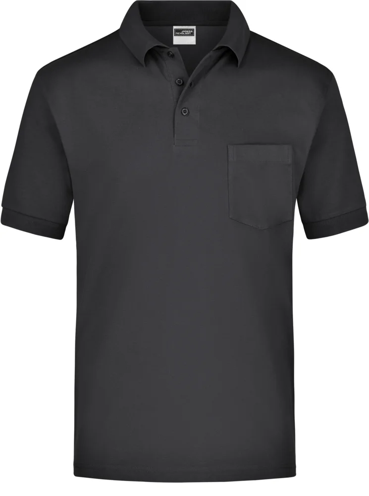 Piqué Polo mit Brusttasche
