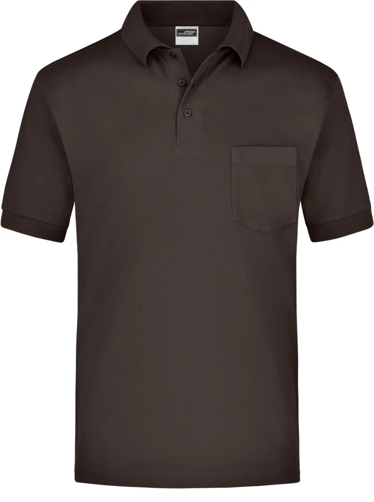 Piqué Polo mit Brusttasche