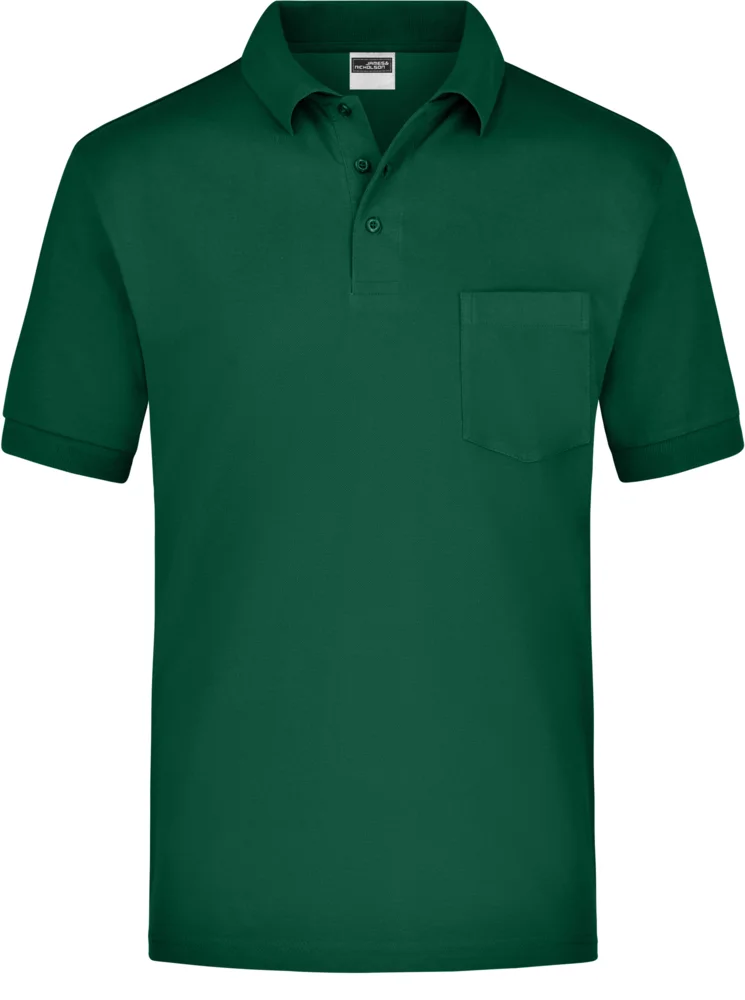 Piqué Polo mit Brusttasche