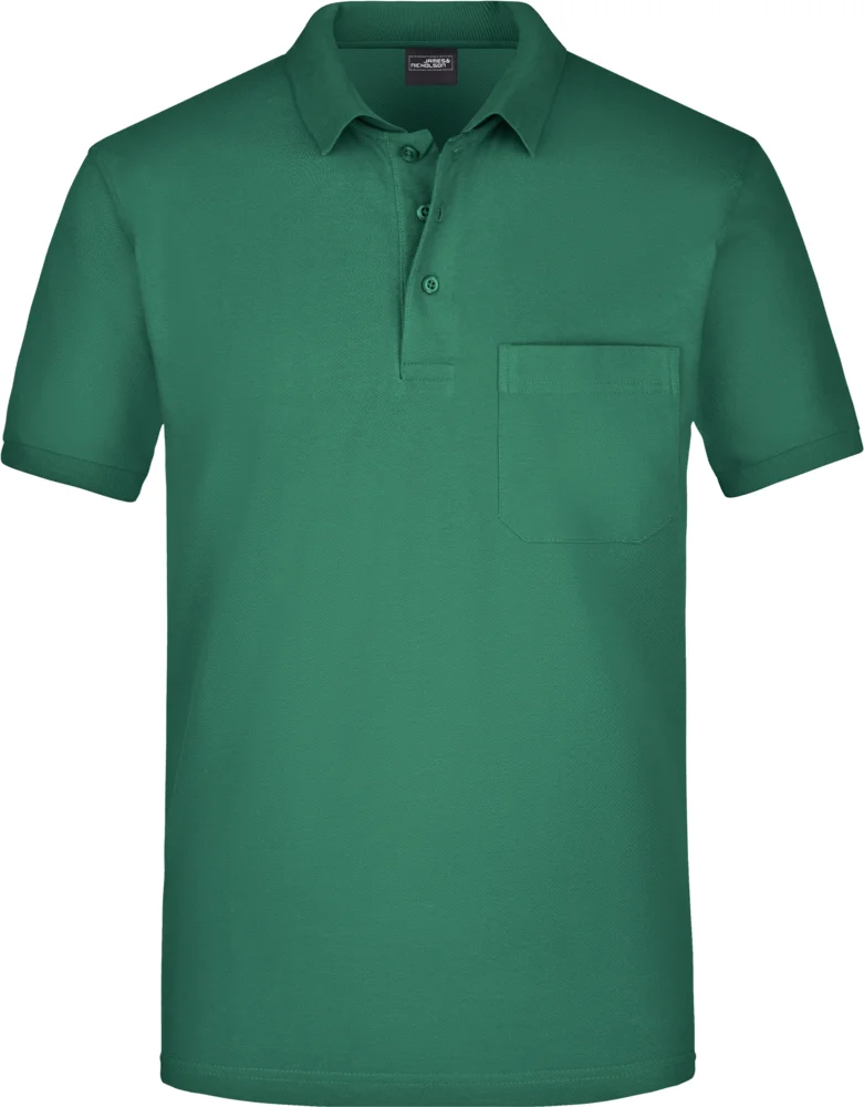 Piqué Polo mit Brusttasche