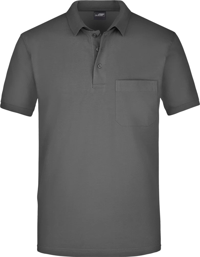 Piqué Polo mit Brusttasche