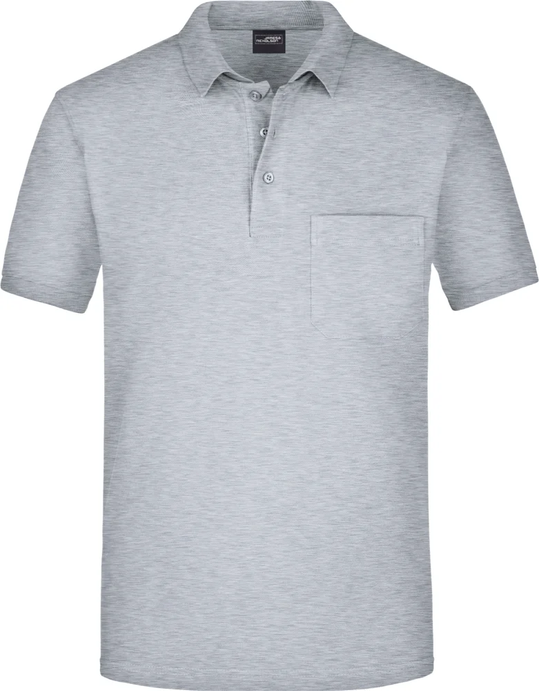 Piqué Polo mit Brusttasche