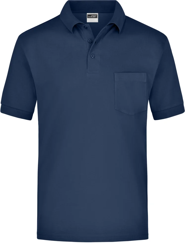 Piqué Polo mit Brusttasche