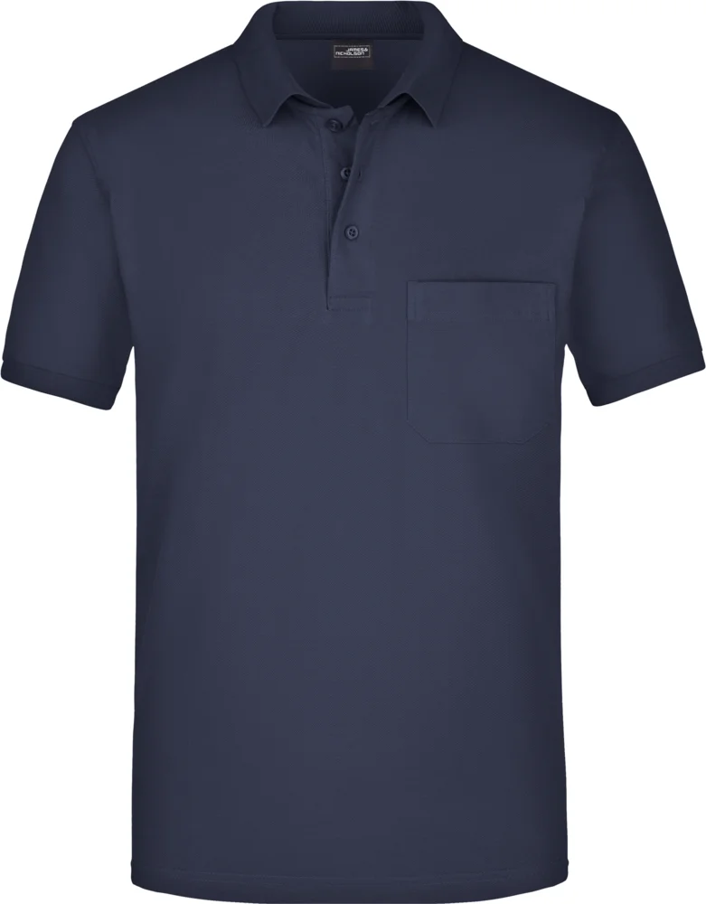 Piqué Polo mit Brusttasche