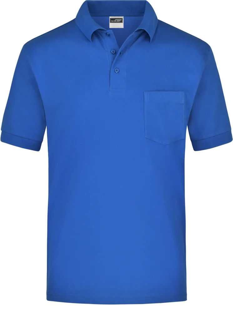 Piqué Polo mit Brusttasche