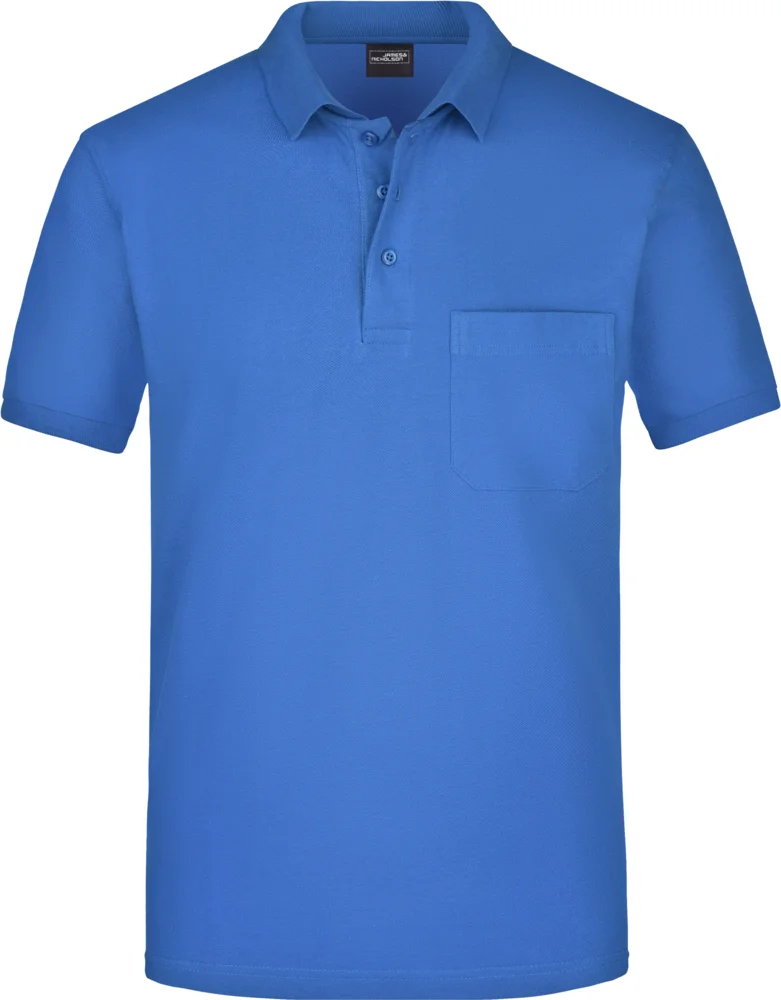 Piqué Polo mit Brusttasche