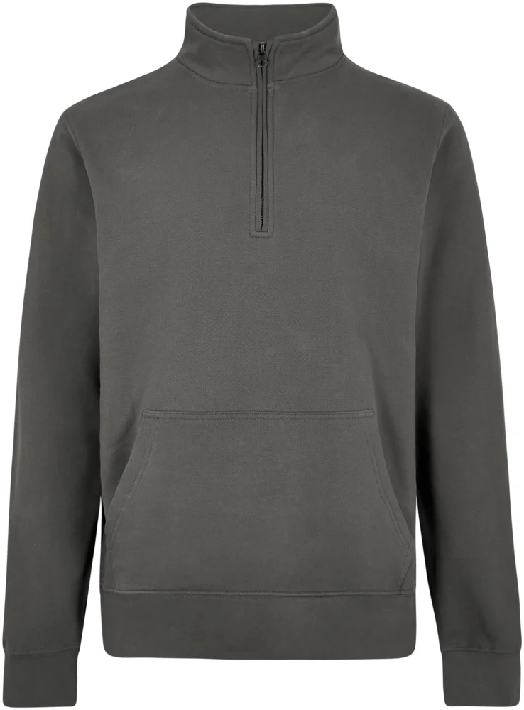 Piqué Sweater with 1/4 Zip