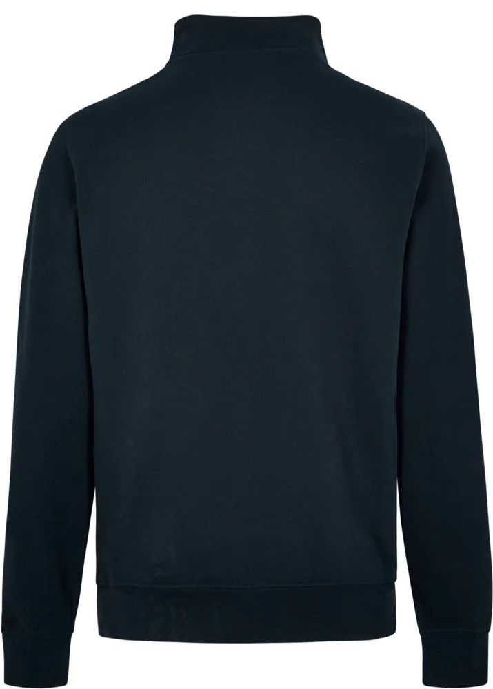 Piqué Sweater with 1/4 Zip