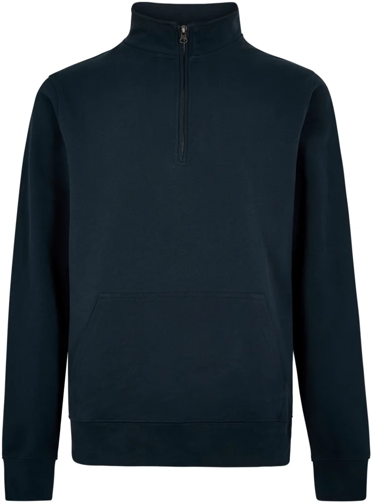 Piqué Sweater with 1/4 Zip