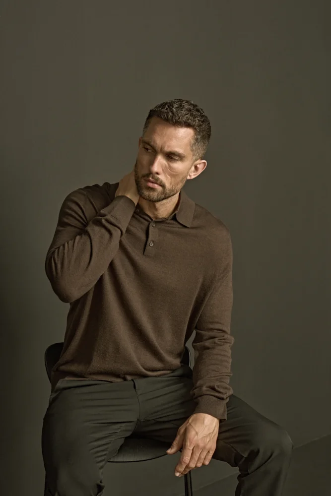 Polo Strickpullover