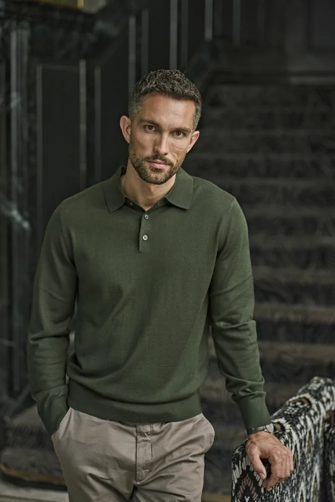 Polo Strickpullover
