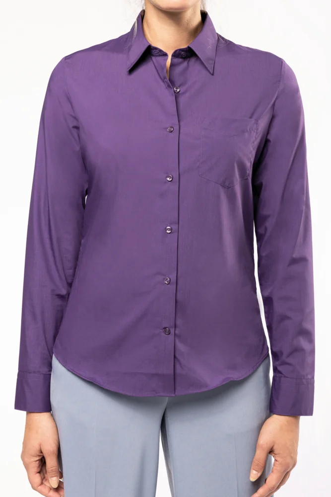 Popeline Bluse "Jessica" langarm