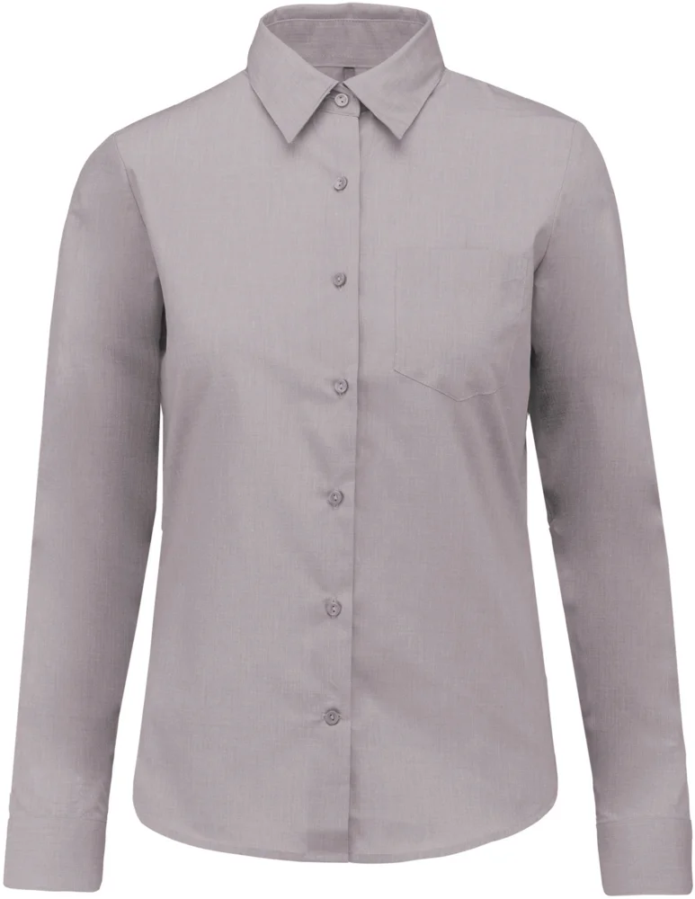 Popeline Bluse "Jessica" langarm
